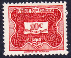 Fr. Eq. Africa Postage Due 10c 1947 MNH SG#D257 Sc#J12 - Otros & Sin Clasificación