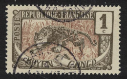 French Colonies Congo Leopard 1900 Canc SG#36c - Sonstige