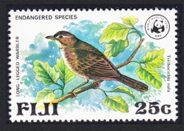 Fiji Birds WWF Long-legged Warbler 1979 MNH SG#566 MI#389 Sc#399 - Fiji (1970-...)