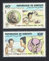 Djibouti Hyrax Antelope Kudu Scouting 2v 1981 MNH SG#820-821 - Dschibuti (1977-...)