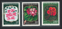 Djibouti Flowers 3v 1978 MNH SG#734-736 - Djibouti (1977-...)