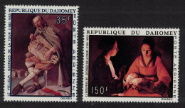 Dahomey Paintings By G. De La Tour 2v 1972 MNH SG#486-487 MI#503-504 Sc#C174-C175 - Benin – Dahomey (1960-...)