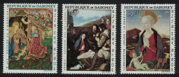 Dahomey Paintings Christmas 3v 1966 MNH SG#268-270 MI#293-295 Sc#C46-C48 - Benin - Dahomey (1960-...)