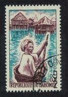 Dahomey Ganvie Girl In Pirogue 85f KEY VALUE 1963 CTO SG#183 MI#211 Sc#171 - Benin - Dahomey (1960-...)