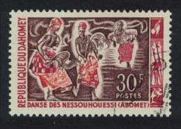 Dahomey Native Dances Nessou Houessi KEY VALUE 1964 CTO SG#210 MI#238 Sc#190 - Benin - Dahomey (1960-...)