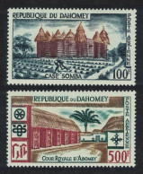 Dahomey Local Life And Architecture Airmail High Values 2v 1960 MNH SG#145-146 MI#173-174 Sc#C14-C15 - Benin – Dahomey (1960-...)