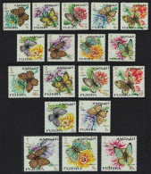 Fujeira Butterflies 18v 1967 MNH SG#167-184 MI#159A-176A - Fujeira