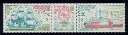 FSAT TAAF Discovery Of Adelie Land Strip Of 2v+label 1990 MNH SG#268-269 MI#268-269 - Unused Stamps
