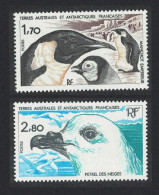 FSAT TAAF Emperor Penguin Snow Petrel Birds 2v 1985 MNH SG#196-197 MI#196-197 - Ungebraucht