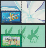 Fr. Polynesia Air Tahiti 2v Top Corners T2 2008 MNH SG#1104-1105 MI#1056-1057 - Unused Stamps