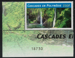 Fr. Polynesia Waterfalls Corner Control Number 2003 MNH SG#951 - Nuevos