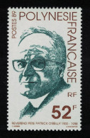Fr. Polynesia Father Patrick O'Reilly Founder Of Gauguin Museum 1989 MNH SG#567 - Unused Stamps