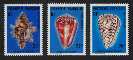 Fr. Polynesia Sea Shells 3v 1977 MNH SG#231-233 - Nuevos