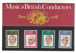 Great Britain British Conductors 4v Pres. Pack 1980 MNH SG#1130-1133 Sc#920-923 - Unused Stamps