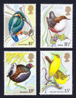 Great Britain Kingfisher Dipper Moorhen Wagtail Wild Birds 4v 1980 MNH SG#1109-1112 MI#817-820 Sc#884-887 - Nuevos