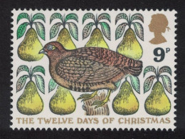 Great Britain Partridge In A Pear Tree Bird Christmas 1977 MNH SG#1049 - Ungebraucht