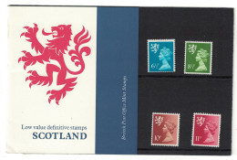 Great Britain Scotland Regional Definitives 4v Pres. Pack No. 85 1976 SG#Pack 85 - Neufs