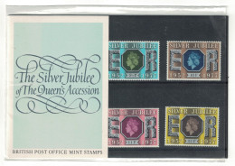 Great Britain Royal Silver Jubilee 5v Pres. Pack 1977 MNH SG#1033-1037 - Nuevos