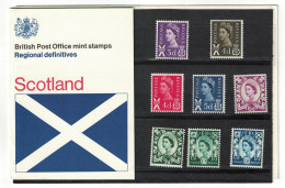 Great Britain SCOTLAND Regional Definitives Pres. Pack No. 23 1970 SG#S7-S13 - Unused Stamps