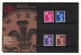 Great Britain WALES Regional Definitives 4v Pres. Pack No. 28 1971 SG#Pack 28 - Ungebraucht