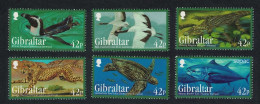 Gibraltar Penguin Crane Birds Cheetah Tuna Fish Alligator Turtle 6v 2013 MNH SG#1531-1536 - Gibilterra