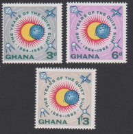Ghana International Quiet Sun Years 3v 1964 MNH SG#332-334 - Ghana (1957-...)
