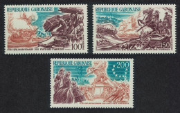 Gabon American Revolution 3v 1976 MNH SG#578-580 - Gabón (1960-...)