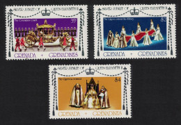 Grenadines Royal Silver Jubilee 3v 1977 MNH SG#215-217 - Grenada (1974-...)