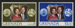 Grenada Royal Silver Wedding 2v 1972 MNH SG#530-531 - Grenade (...-1974)