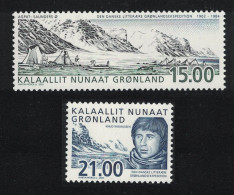 Greenland Danish Literary Expedition To Greenland 2v 2003 MNH SG#425-426 MI#396-397 Sc#407-408 - Unused Stamps