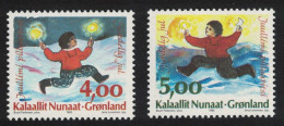 Greenland Christmas 2v 1995 MNH SG#289-290 - Unused Stamps