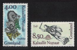 Greenland Figureheads From Greenlandic Ships 2v 1995 MNH SG#287-288 - Unused Stamps