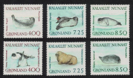 Greenland Walrus Seals Marine Mammals 6v 1991 MNH SG#228-233 - Nuevos