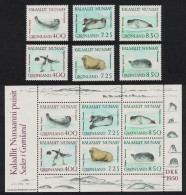 Greenland Walrus Seals Marine Mammals 6v+MS 1991 MNH SG#228-MS234 - Unused Stamps