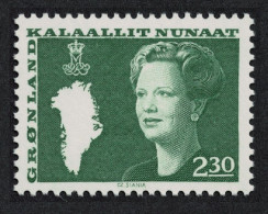 Greenland Queen Margrethe And Map Of Greenland 2k.30 1983 MNH SG#119 MI#141 - Neufs