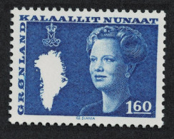 Greenland Queen Margrethe And Map Of Greenland 1k.60 1982 MNH SG#117 MI#135 - Nuevos