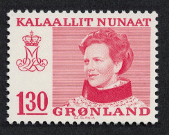 Greenland Queen Margrethe 130 Ore Red 1979 MNH SG#102 MI#113 - Nuevos