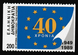 Greece Council Of Europe 1989 MNH SG#1824B MI#1727C - Unused Stamps