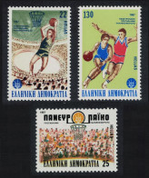 Greece Men's Basketball Championships 3v 1987 MNH SG#1754-1756 MI#1653-1655 - Ungebraucht