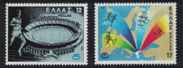 Greece European Athletic Championships Sport 2v 1981 MNH SG#1550-1551 MI#1447-1448 - Neufs
