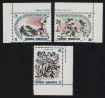 Greece Athletic Championships 3v Corners 1982 MNH SG#1586-1588 MI#1483-1485 - Unused Stamps