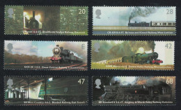 Great Britain Classic Locomotives 6v 2004 MNH SG#2417-2422 - Unused Stamps