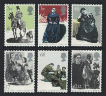 Great Britain 150th Death Anniversary Of Charlotte Bronte 6v 2005 MNH SG#2518-2523 - Unused Stamps