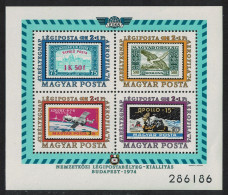 Hungary Icarus Space Aerofila Exhibition Budapest MS Def 1974 SG#MS2917 - Used Stamps