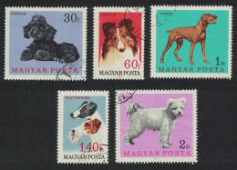 Hungary Dogs 5v 1967 Canc SG#2289-2293 MI#2337A-2341A - Usado