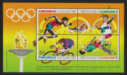 Hong Kong Olympic Games Barcelona MS 100 Pcs 1992 MNH SG#MS722 MI#Block 23 Sc#628e - Nuevos