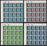 Hong Kong Definitives Machin 2nd Issue 4 Values Blocks Of 20 1993 SG#702b - 713a MI#701 Ix - 704 Ix - Unused Stamps