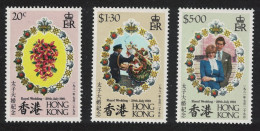 Hong Kong Charles And Diana Royal Wedding 3v 1981 MNH SG#399-401 - Neufs