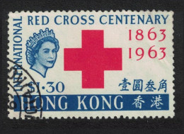 Hong Kong Centenary Of Red Cross $1.30 T1 1963 Canc SG#213 - Oblitérés
