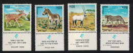 Israel Cheetah Oryx Deer Ass Animals Of Biblical Times 4v 1971 MNH SG#471-474 - Other & Unclassified
